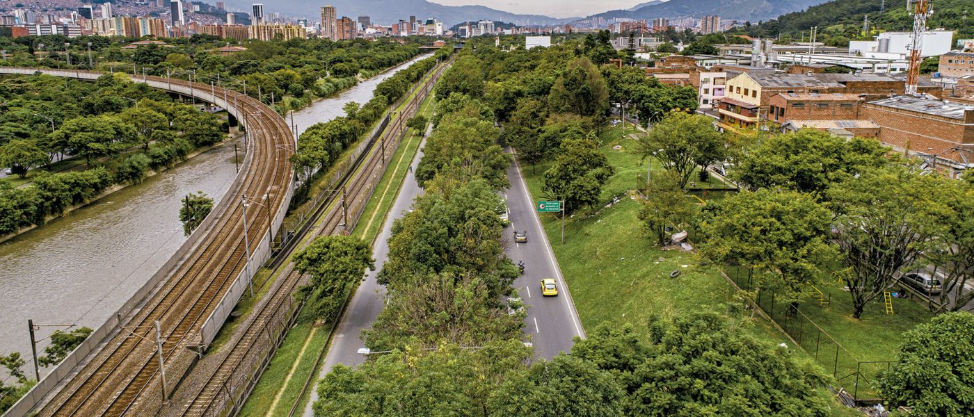 Medellín apuesta por los corredores verdes para reducir su temperatura. Fuente: Diego Zuluaga